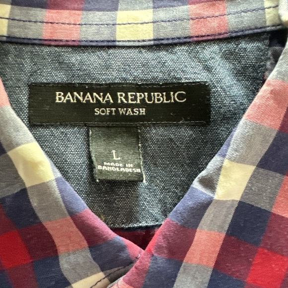 BANANA REPUBLIC SOFT WASH Shirt size L - Picture 3 of 5
